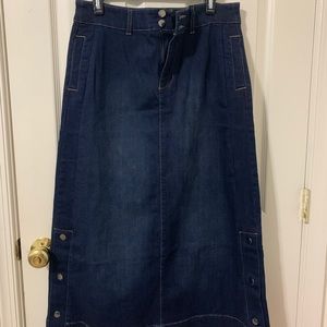 Long Jean Skirt NWT